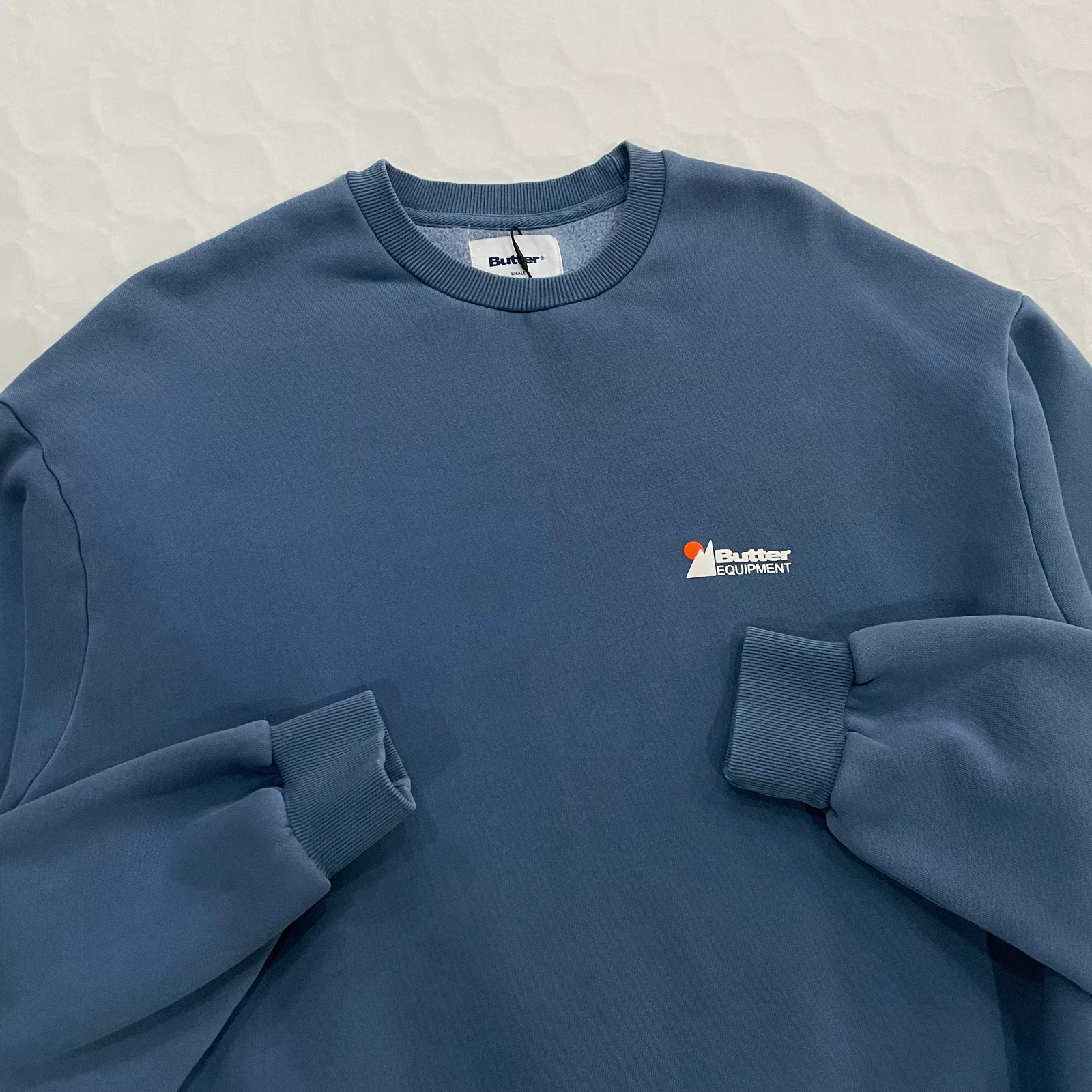 Butter Goods - Distressed Pigment Crewneck (Pacific Blue)